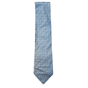 Men's DKNY Blue Geometric Silk Neck Tie